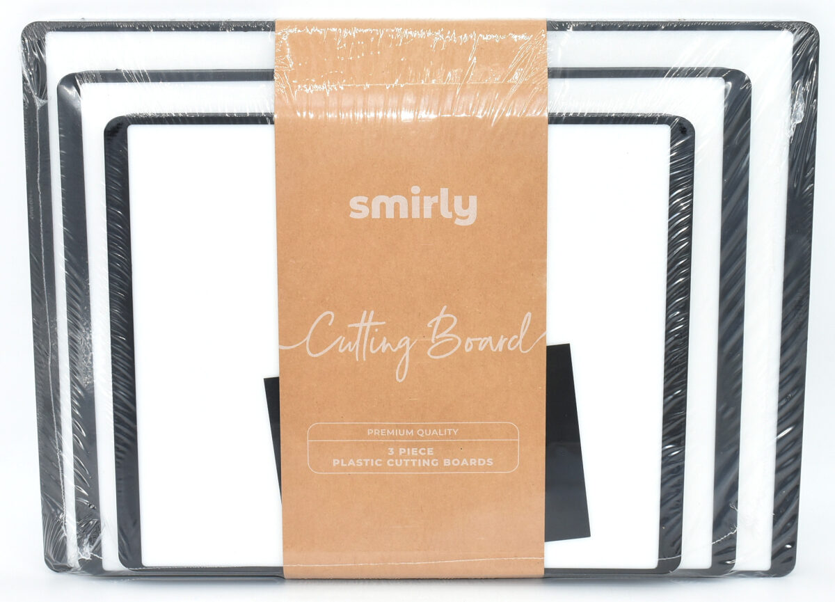 CUTTING BOARD 3PC SET WHT&amp;B 9X11 10X13 11X15