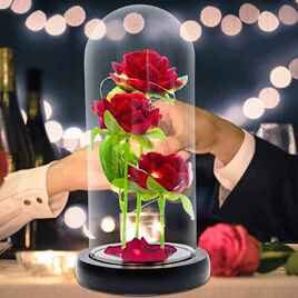 10CMX25CM 3 ROSES LANTERN   (QTY/CTN 24.00  PCS)