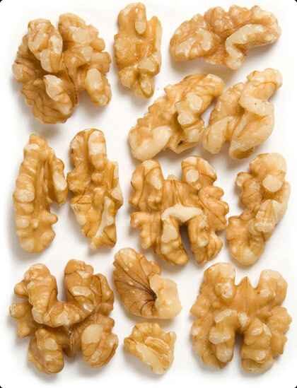 CHANDLER SHELLED WALNUTS 20% LIGHT HALVES AND PIECES 25 LB