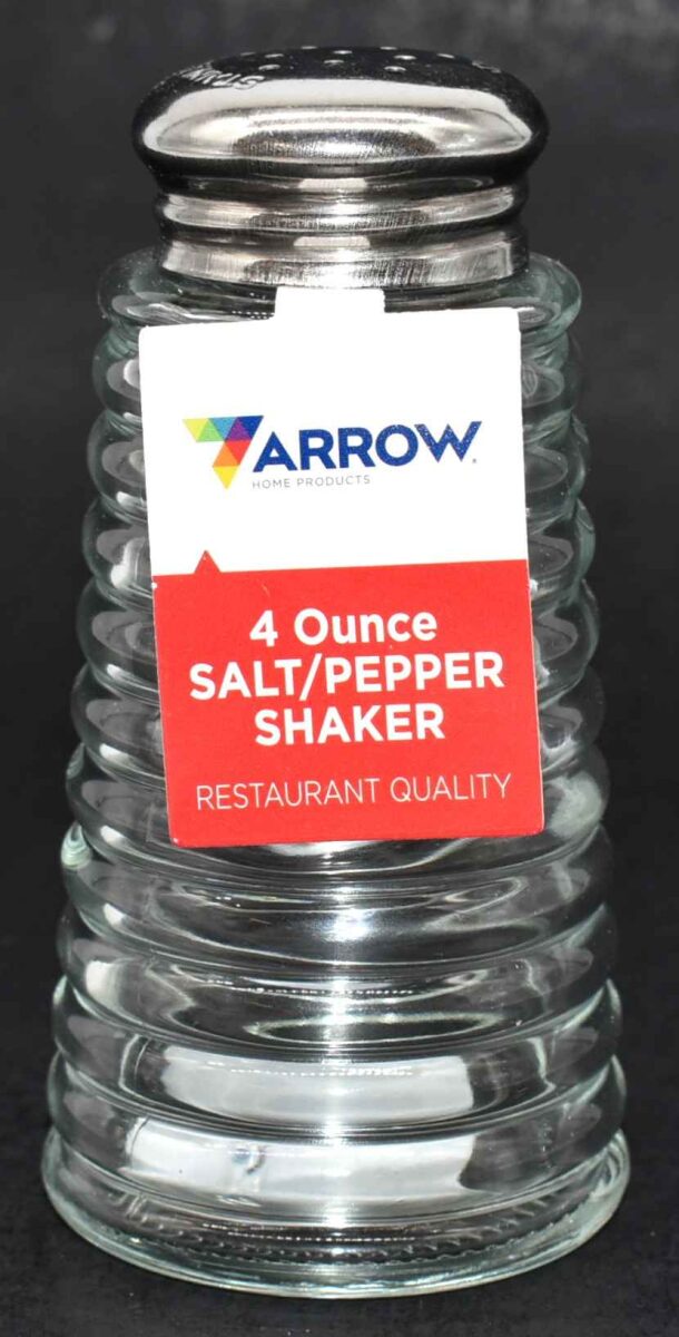 SALT AND PEPPER,4OZ,CAFE, GLASS