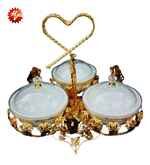 SILVER CANDY BOWL 33*33*31CM (QTY/CTN  10SET)