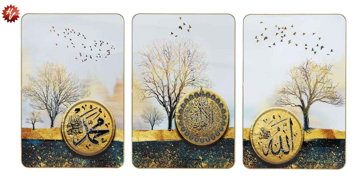 FANCY FRAME HAND MADE WORK 60*40  *3PCS CM