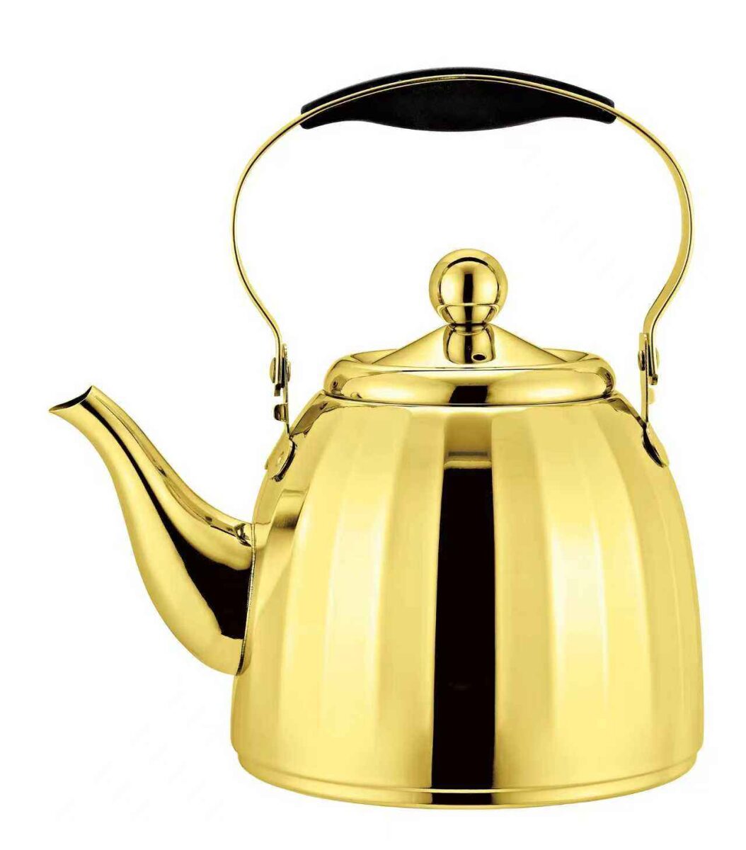 GOLD S/S KETTLE WITH FILTER SCREEN 1.5L (QTY/CTN  48PC(S))