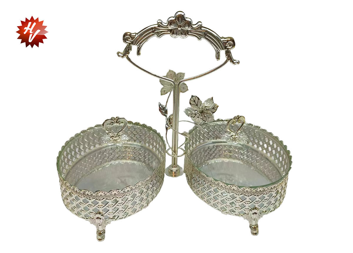 SILVER CANDY BOWL 26.5*16*30.5CM