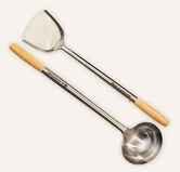 BLACKSTONE WOK SPATULA; LADLE; AND CLEANING WHISK KIT