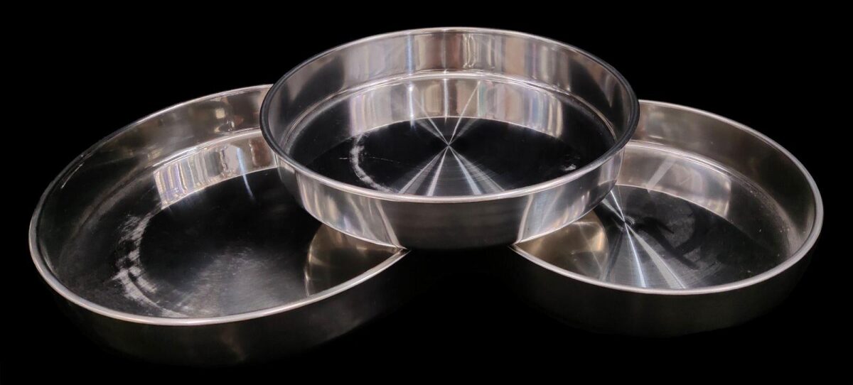 HQ STAINLESS STEEL OVEN TRAY SET 11"/12.5"14" (QTY/CTN 12 SET)