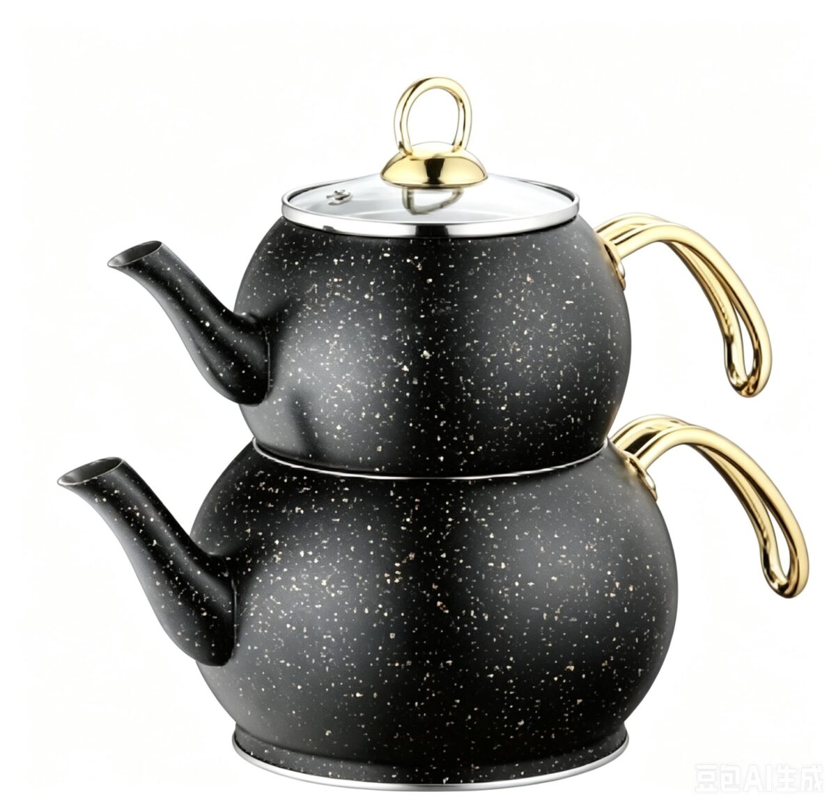 Kettle 1.2+2.0L double pot (Qty/Ctn 12 Set)