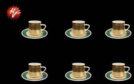 COFFEE CUP 12PC SET 90CC (QTY/CTN 12 SET)