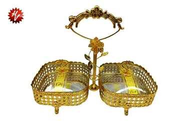 GOLD CANDY BOWL 26.5*12*30.5CM