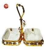 GOLD CANDY BOWL 40*34*29CM (QTY/CTN  10SET)