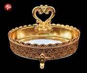 GOLD CANDY BOWL 26*21*12CM 