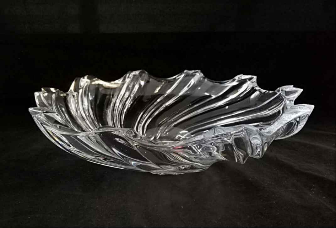 GLASS FANCY PLATE 1PC (QTY/CTN 8PCS)