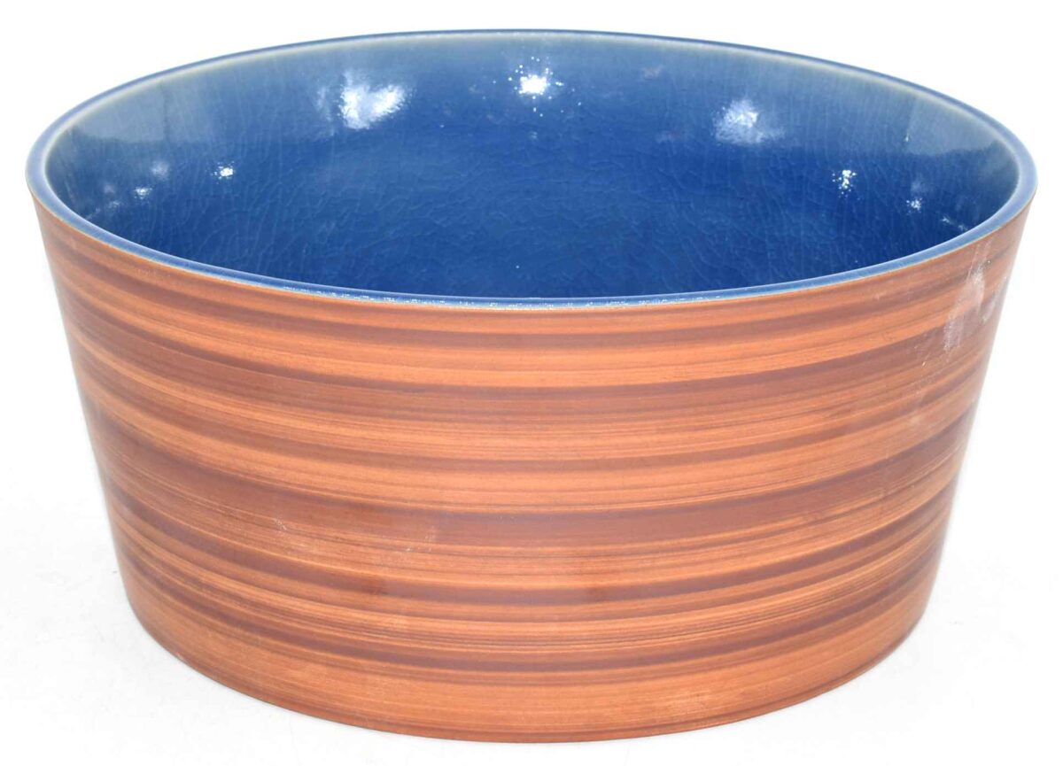 BLUE,SALAD BOWL 21.5 CM PURE NATURE