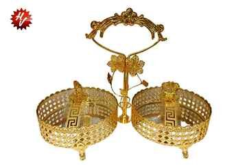 GOLD CANDY BOWL 26.5*12*30.5CM