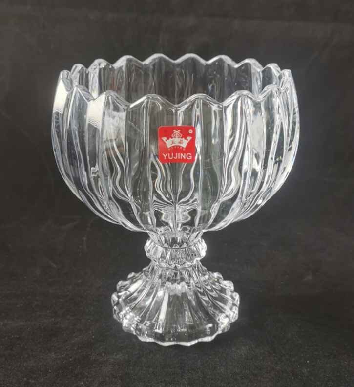 GLASS CANDY BOWL 1PC (QTY/CTN 18 SET)