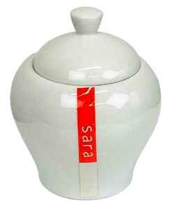 PORCELAIN SUGAR BOWL W LID (QTY/CTN 10 PCS)
