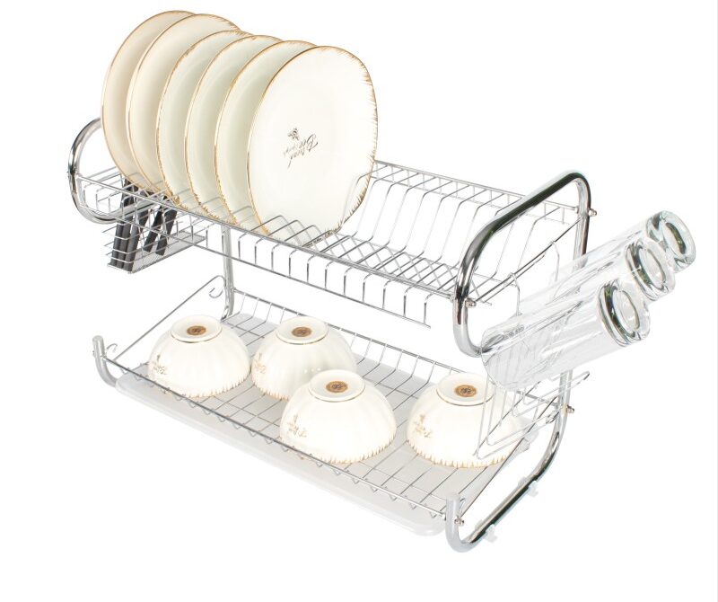 3 LAYER DISH RACK WITH CUTLERY HOLDER 52X25X39CM   (QTY/CTN 10.00  SET)