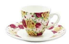 COFFEE CUP & SAUCER WITH DESIGN 12PC SET (QTY./CTN.18)