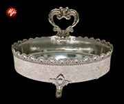 SILVER CANDY BOWL 26*21*12CM 