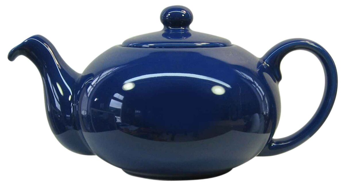ROYAL BLUE,TEA POT W/ LID FUN FACTORY
