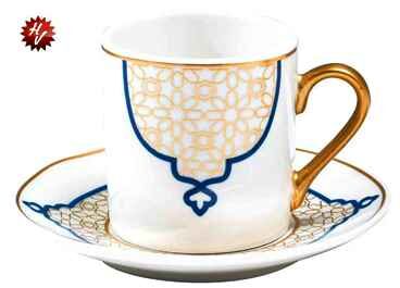 COFFEE CUP 12PC SET BONE CHINA 100CC