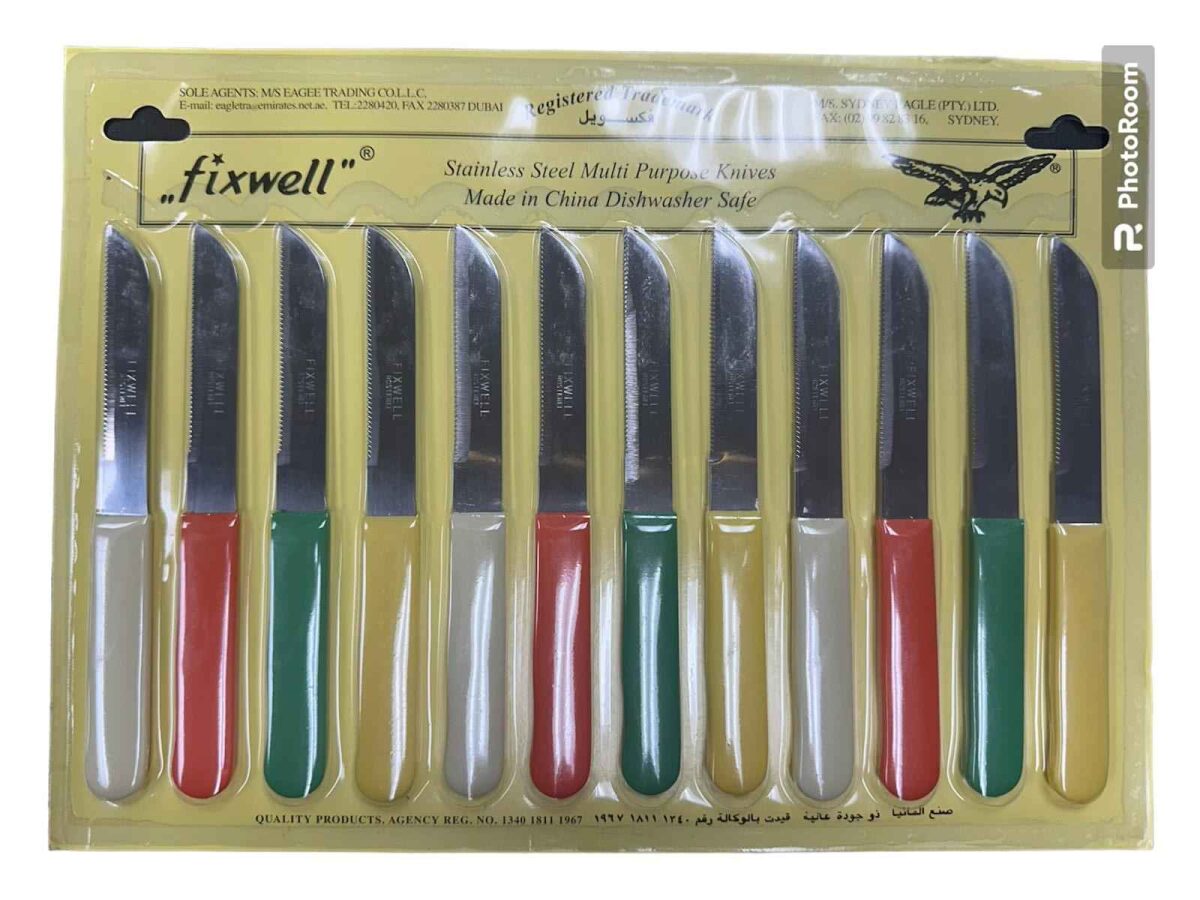 KNIFE FIXWELL 12PC/CARD, 50CARD/CS