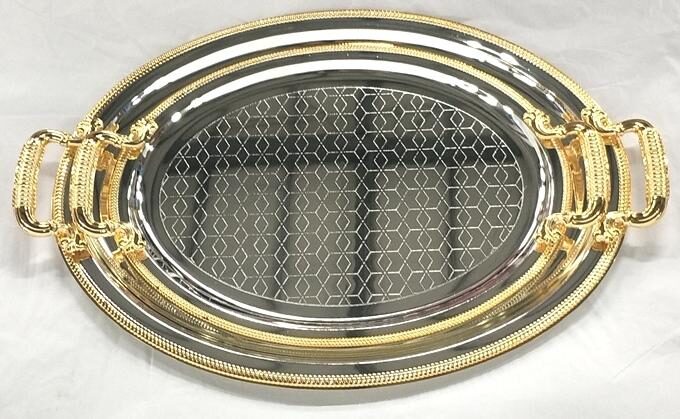 GOLD TRAY HQ 2PCS. SET (QTY./CTN.8SET)