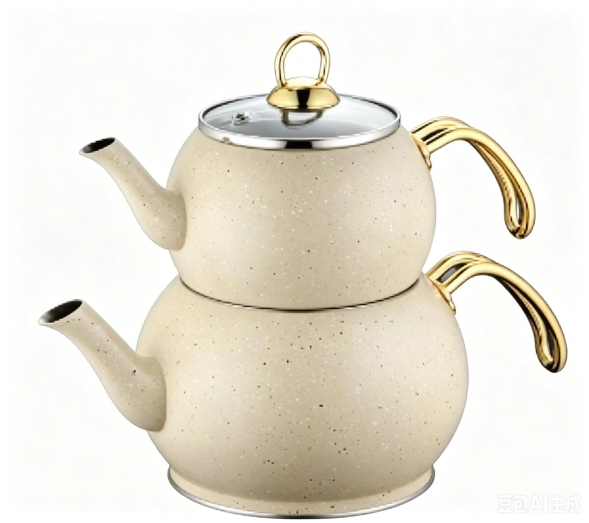 Kettle 1.2+2.0L double pot (Qty/Ctn 12 Set)