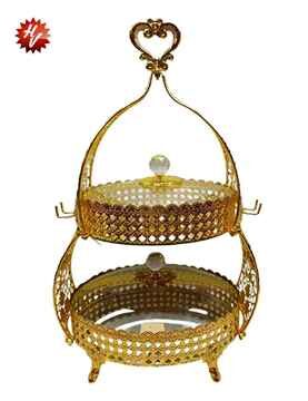 GOLD CANDY BOWL 31.5*18.5*44CM
