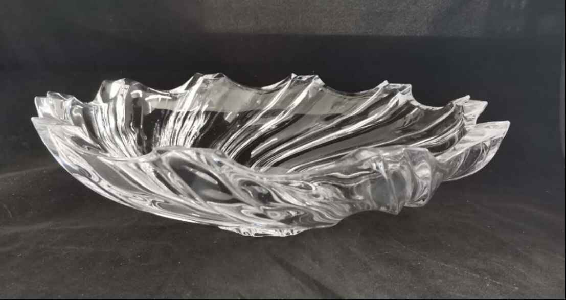 GLASS FANCY PLATE 1PC (QTY/CTN 6PCS)