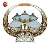 GOLD CANDY BOWL 49*34*34CM (QTY/CTN  6SET)