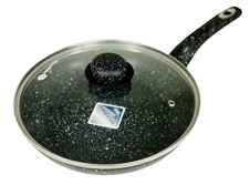 11" MARBLE FORGED FRY PAN W/ LID 4MM (QTY./CTN.: 8PCS)